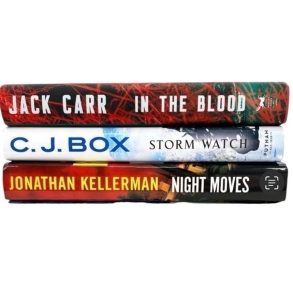 Thriller Mystery Novel Hardback Book Lot Jack Carr C.J. Box